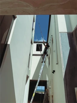 blue collar cleaning service team member