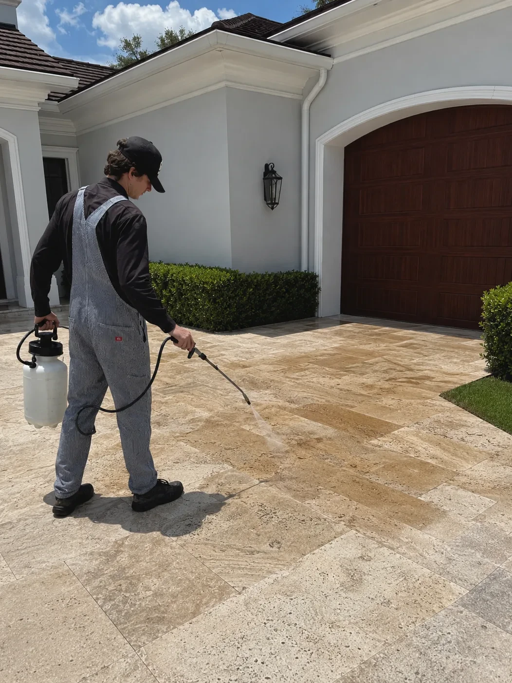 travertine sealing and restoration in Boca Raton